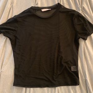 American Threads Mesh Top